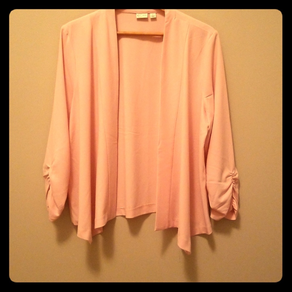 Est 1946 pink jacket with ruched sleeves size L